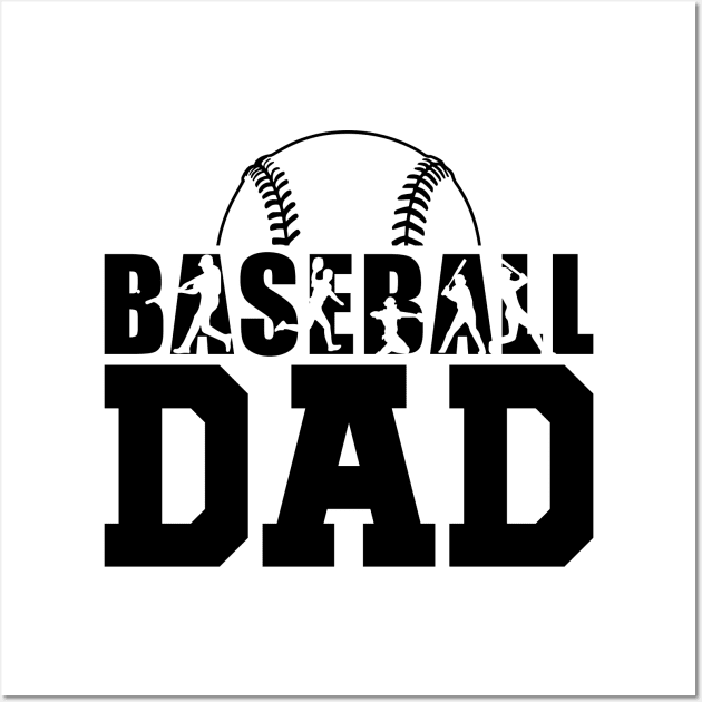 Baseball Dad Shirt Wall Art by SeleART